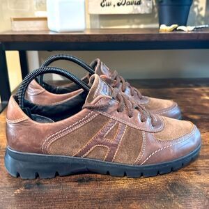 Ara German made brown‎ lace up shoes size 8.5